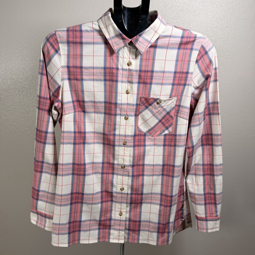 Orvis Pink Plaid Flannel Women's‎ XS Western Button Up Shirt